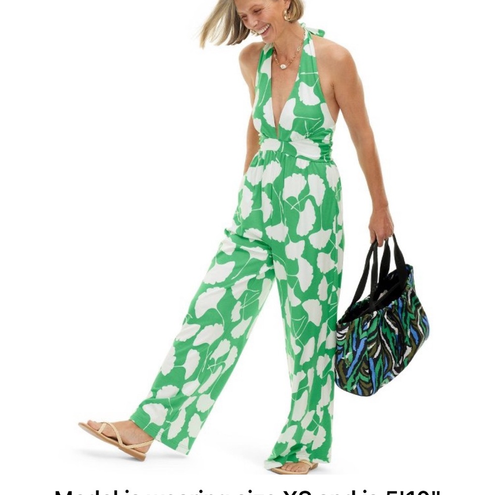 DVF for Target - The Halter Ginkgo Jumpsuit - Medium NWT
